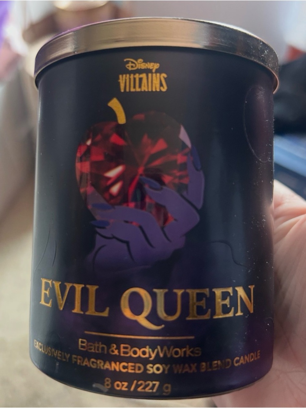Disney Villains Evil Queen Bath & Body Works Candle - Black & Purple